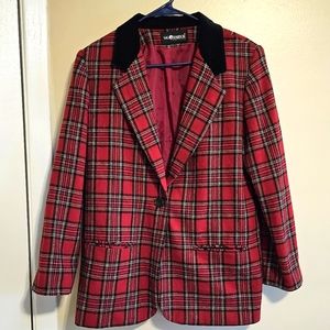 Plaid vintage blazer